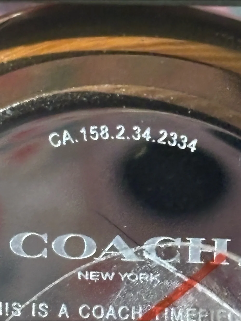 Coach sleek wristwatch
